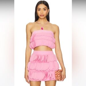 AMUR Pink Skirt Set, Size S - NWT